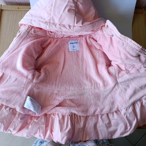 Mayoral jacket 18 months 86cm like new, pink, very warm