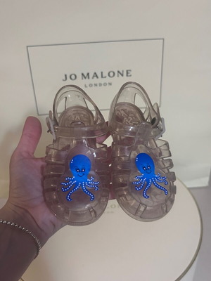 Lelli Kelly jelly unisex kids sandals size 23 like new, blue octopus design