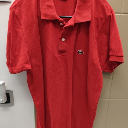 Lacoste Polo Shirt M red new