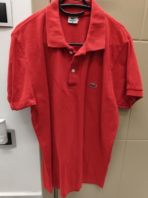 Lacoste Polo Shirt M red new
