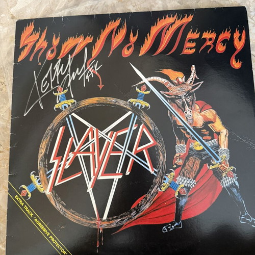 Slayer Show No Mercy original 1983 LP with Kerry King autograph