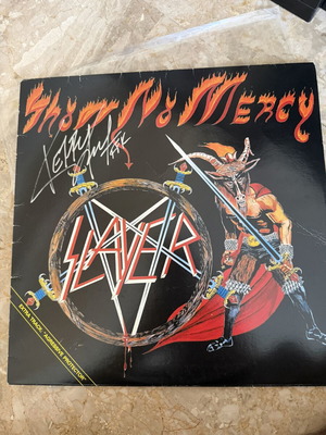 Slayer Show No Mercy original 1983 LP with Kerry King autograph