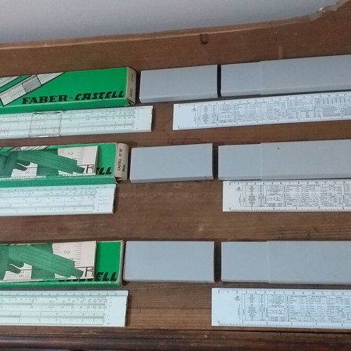 Faber Castell Rietz 57/87 Slide Rules collectible set of 3 new
