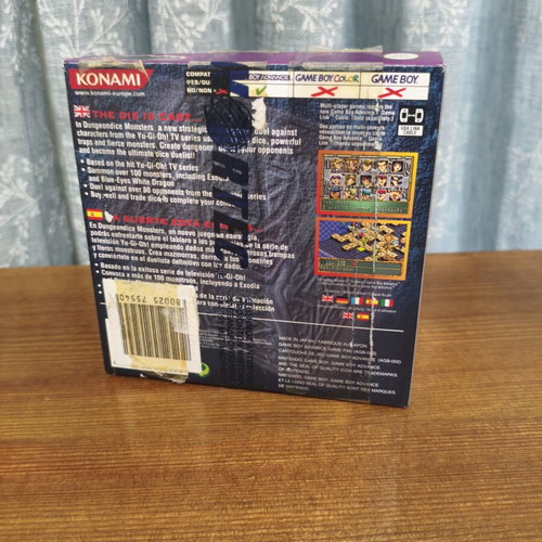 Yu-Gi-Oh! Dungeon Dice Monsters game for Game Boy Advance, original box and manuals