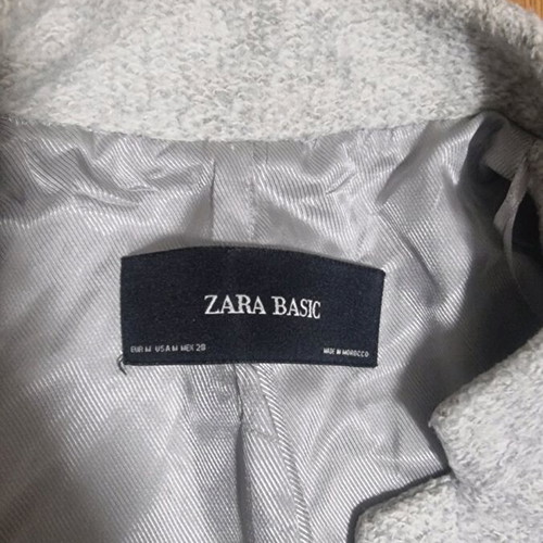 Zara Basic women's coat gray size M like new