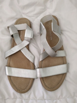 Marks and Spencer sandals used, size 38, silver