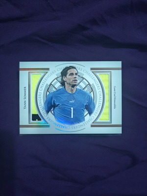 Yann Sommer Futera Unique Challengers Game Worn Jersey Card καινούργιο 1/1