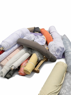Fabric rolls used, pack of 14, variety of colors