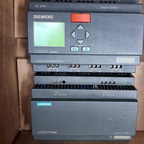 Siemens LOGO 24RCL and LOGO Power supply like new