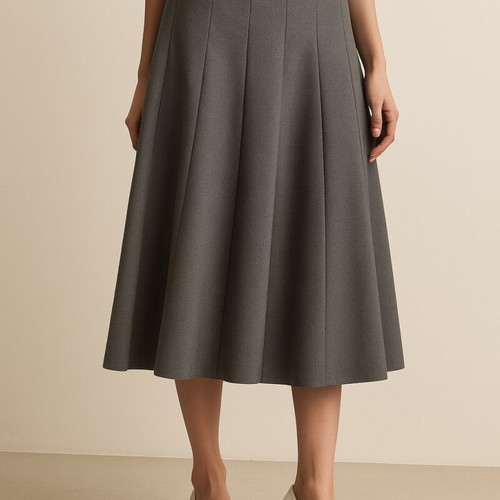 BHS Midi Grey Skirt like new, Size 16 (EU 44)