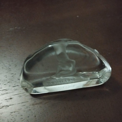 Crystalex Crystal Paperweight Little Mermaid handmade, like new