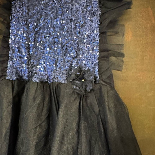 Marasil formal dress blue with sequins size 140 like new