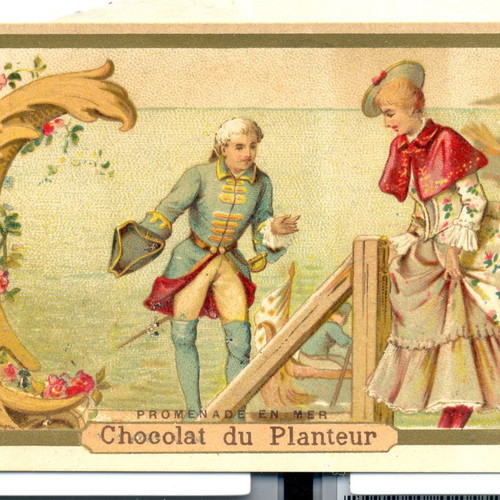 Authentic lithographic advertising cards, pack of 10