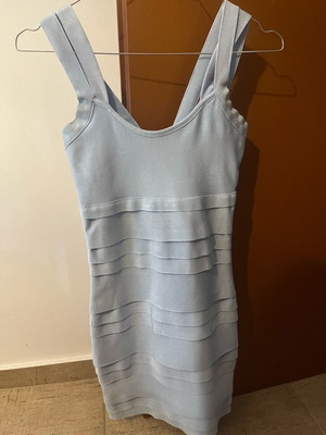 Turquoise corset-style fitted dress like new