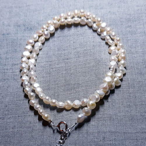 Stephanie necklace new with natural pearls and 925 silver