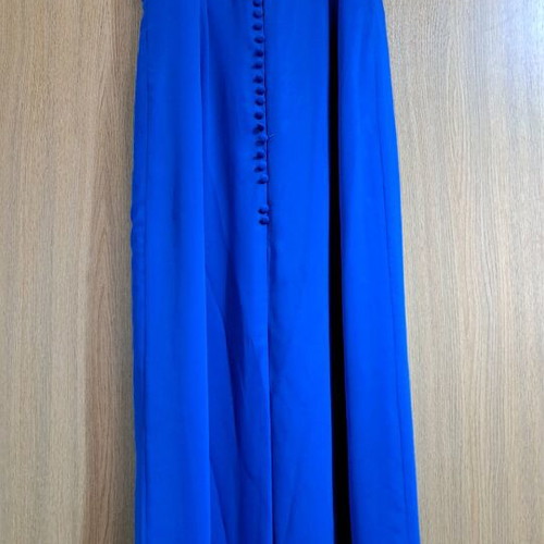 Evening dress no L like new, blue, with slit and hidden zipper