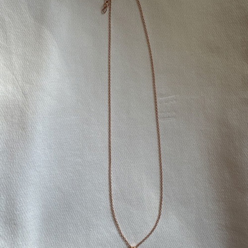 Jools necklace in rose gold with leaf design like new