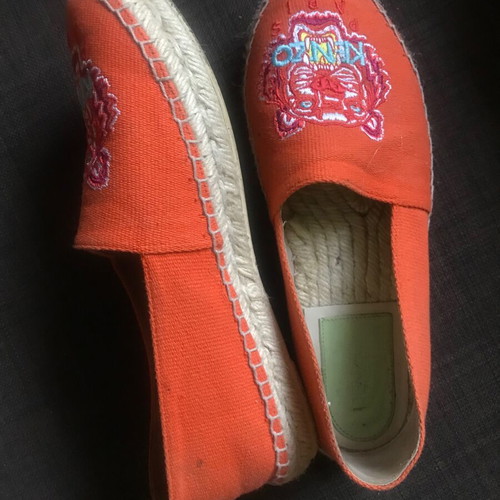 Kenzo Tigre espadrilles size 37 like new, orange