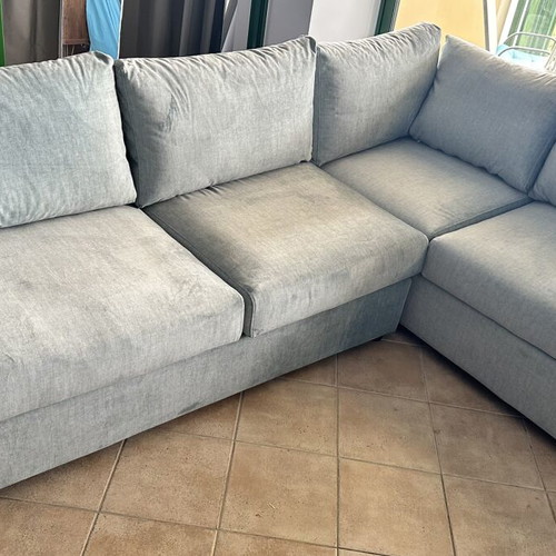 Corner sofa bed new, double bed, Greek product, wood from Karpenisi