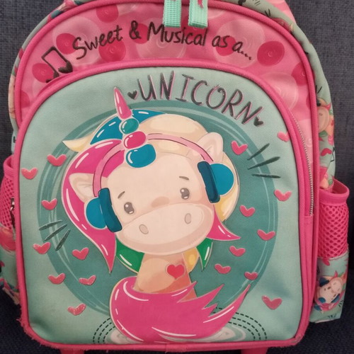 Children's daycare bag used with wheels and playful designs