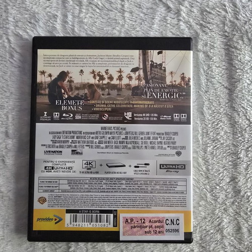 A Star Is Born 2018 Blu-ray used, Greek subtitles