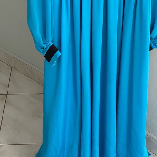 Pinko maxi dress new, blue with black details, size S