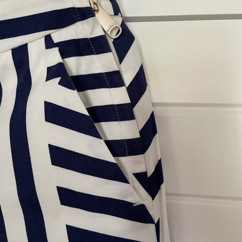 Max & Co pants new, size M 38 10, white and blue stripes