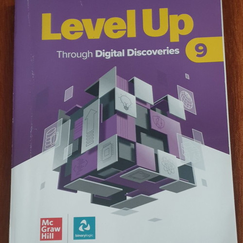 Level Up Through Digital Discoveries 9 book used, web design & cybersecurity