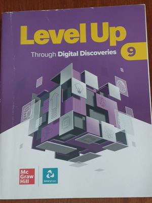 Level Up Through Digital Discoveries 9 book used, web design & cybersecurity