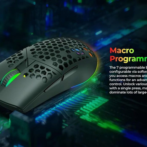 Havit MS1036 Wireless gaming mouse new, 7200 DPI, RGB, 7 buttons