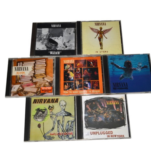 Nirvana CD set like new, 7 albums including Nevermind and Unplugged
