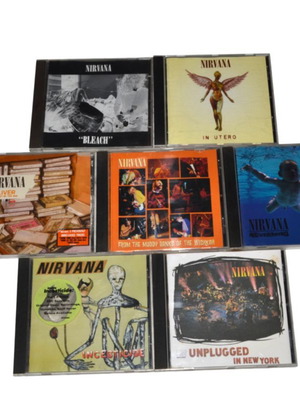 Nirvana CD set like new, 7 albums including Nevermind and Unplugged