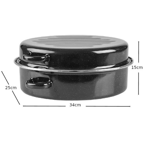 Enamel Roasting Pan new, small oven size 34x25x15 cm