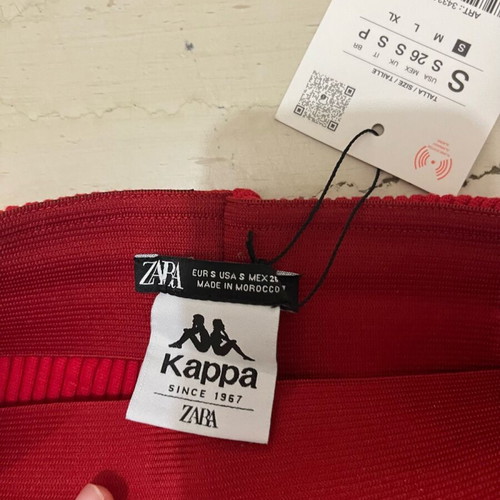 Shorts red new Zara x Kappa