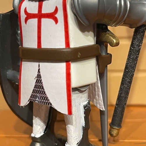 Playmobil Templar Heavy Infantry Knight custom made, brand new