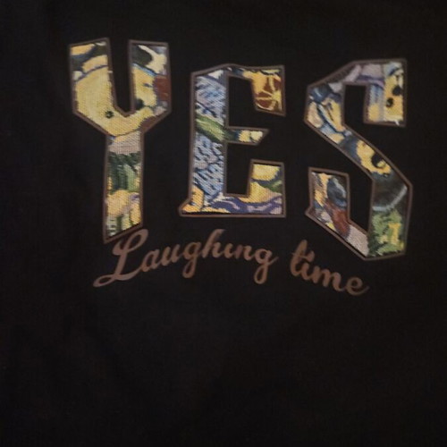 T shirt black, like new, cotton with yes logo