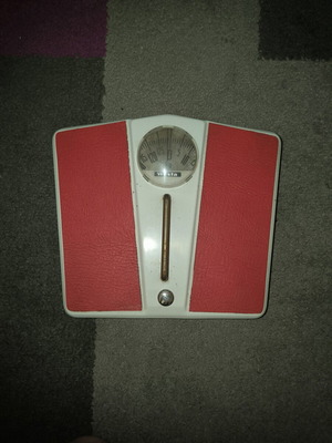 Retro bathroom scale used, working condition