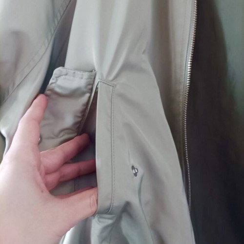 Zara oversized jacket with hood light green size M