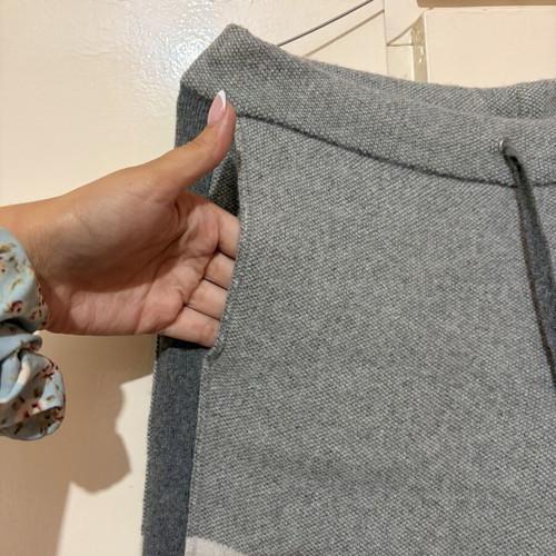 Stefanel Wool & Cashmere Grey Knit Lounge Pants like new