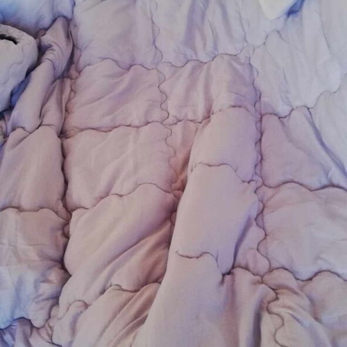 Double Flannel Quilt new, velour and Microsilk 230x220 cm