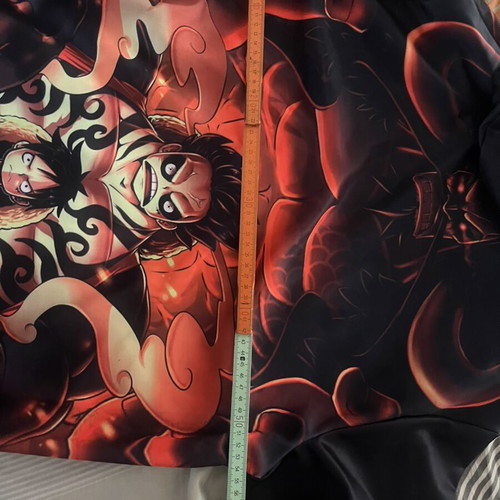 Anime One Piece Hoodie Luffy Gear 4th large, like new, black