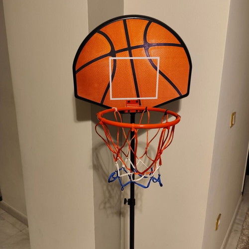 Children's Basketball Hoop Used With Adjustable Height And Base