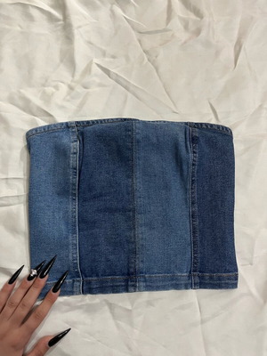 Denim corset like new, blue, H&M, size XS