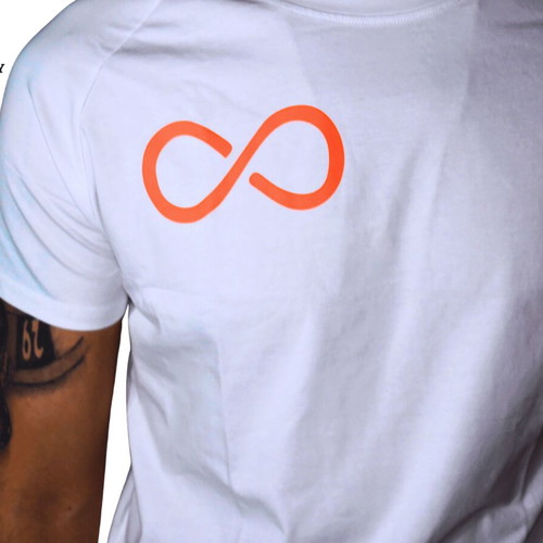 Legendary T-shirt Infinity white cotton-spandex, size L, new