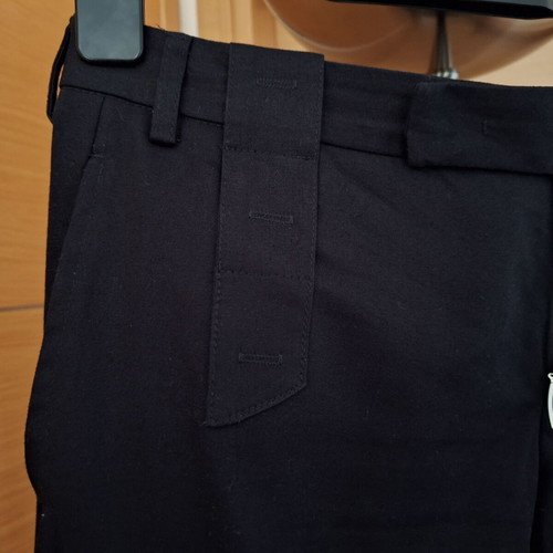 LAK Vintage 2002 Large Black High-Waisted Cotton Pants Straight Leg