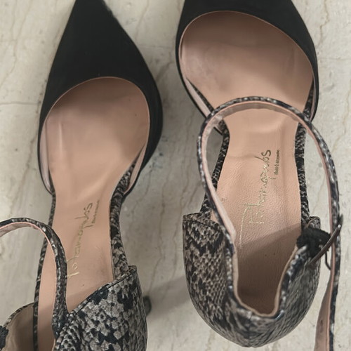 Potamopoulos leather shoes used, size 37 black pumps