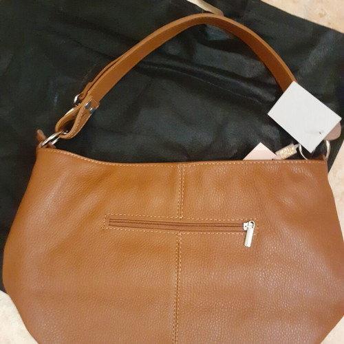 Vera Pelle Piera leather shoulder bag, tan
