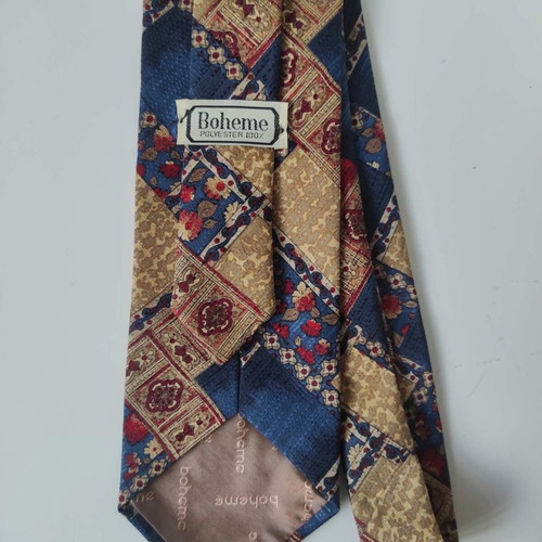 Vintage tie classic 70s pattern like new, multicolored