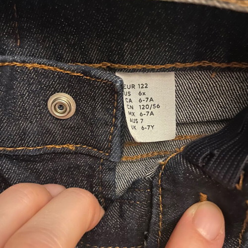 Denim set like new for boy 6-7 years, jacket and skinny blue jeans