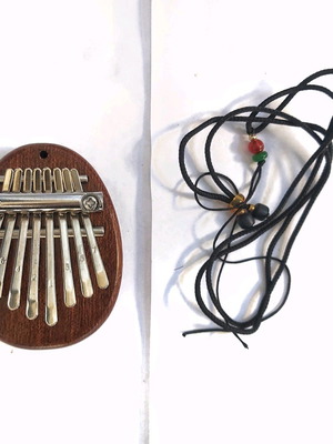 Kalimba musical instrument new with neck cord